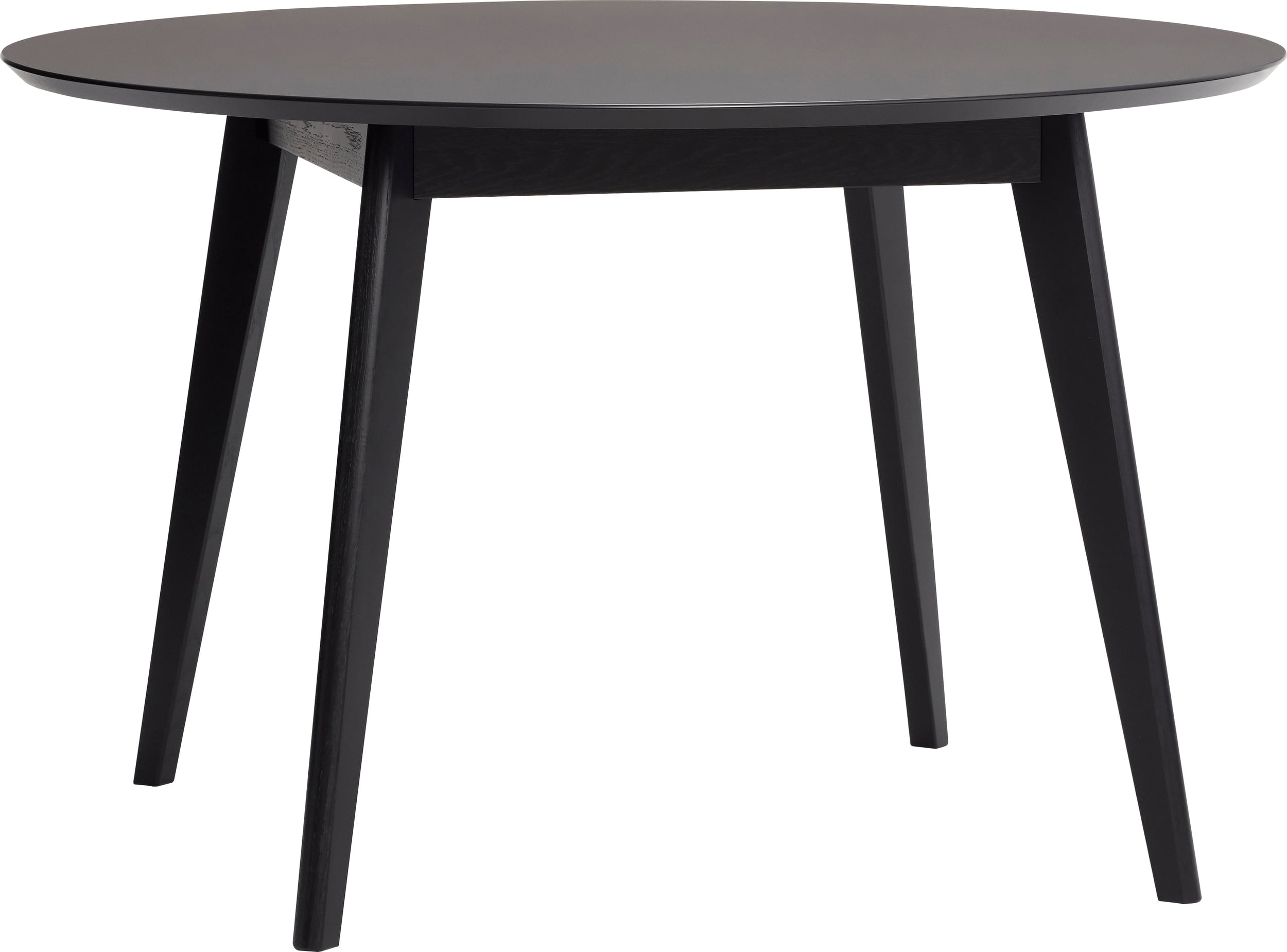 Esstische Hübsch Tisch Rund Schwarz Eiche / Nano-Laminat