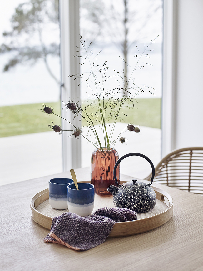 Hübsch Torchon 40 x 60 cm, bleu