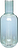 Hübsch Vase 33 cm, transparent grøn