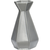 Hübsch Vase grey fluted