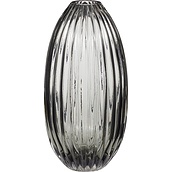 Hübsch Vase oval smoked glass