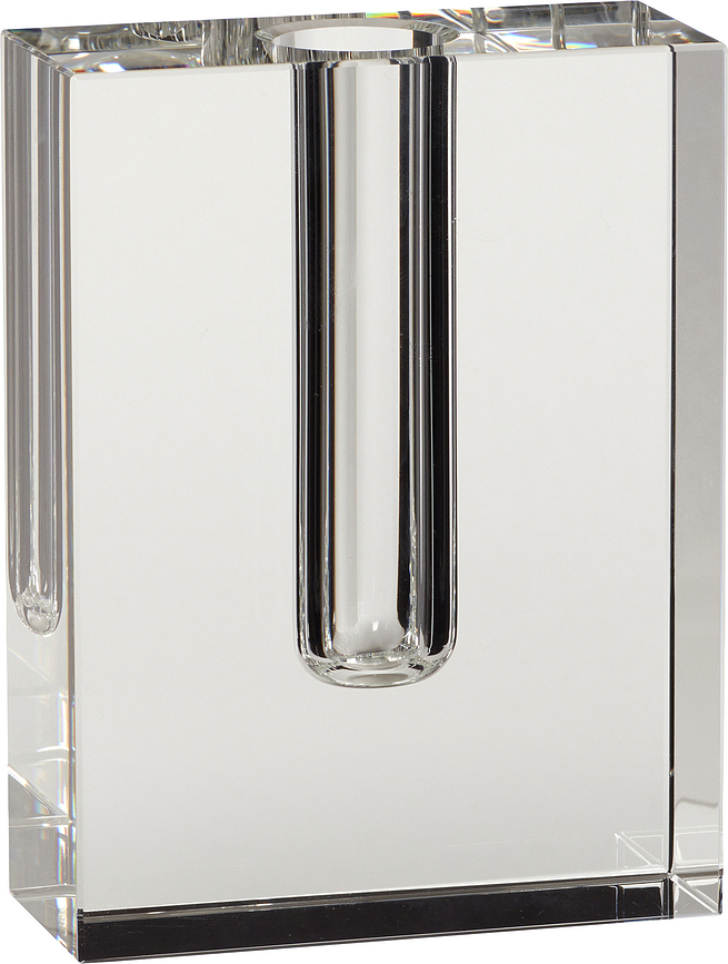 Hübsch Vase rectangulaire, transparent