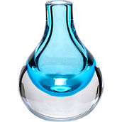 Hübsch Vase two-colour blue