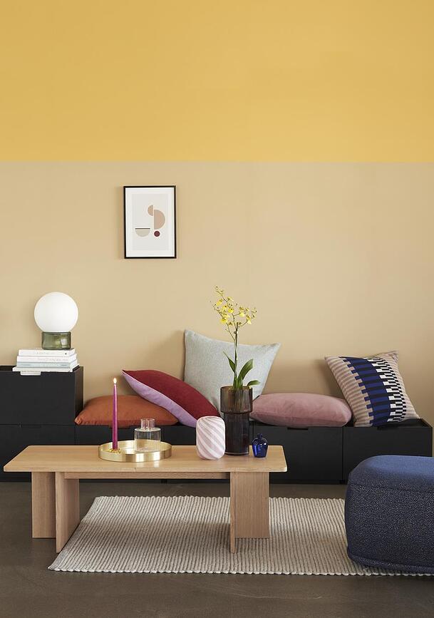 Hübsch Vazoni, stekleni, roza-beli, 2 kosa