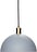 Hübsch Viseća Lampa zaobljeno sjenilo svijetlosiva