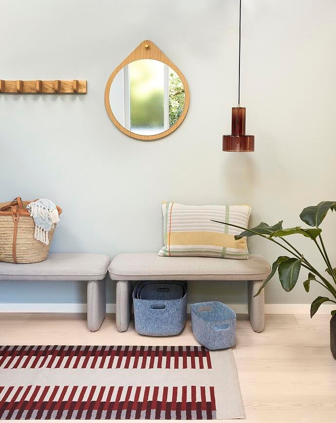 Hübsch Vješalica letva hrast s 5 kuka