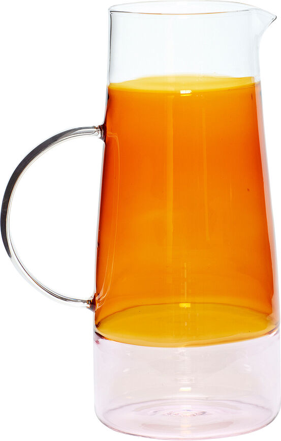 Hübsch Vrč za vodo, 1,3 l, jantarno-roza