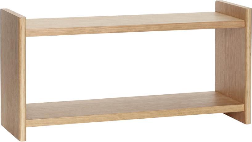 Hübsch Wandregal 62 cm aus Holz doppelt