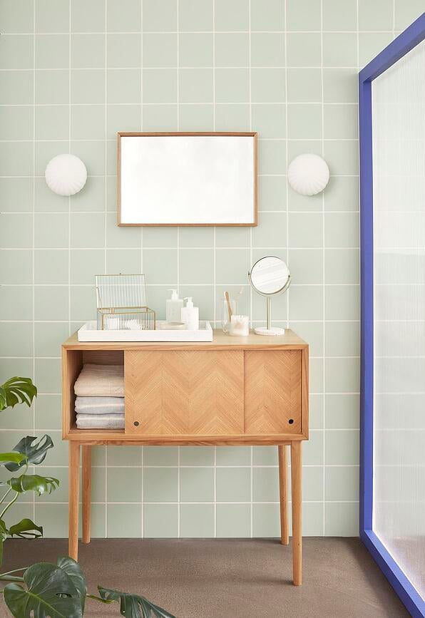 Hübsch Zidna Svjetiljka 25 cm staklena mliječna sa zlatnim postoljem