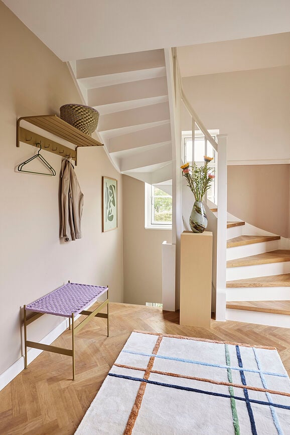 Jarrón Grove, 33 cm, marrón y verde