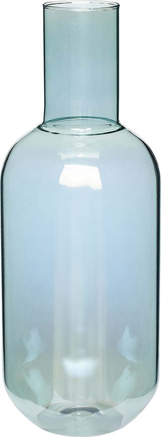 Jarrón Hübsch, 33 cm, verde transparente