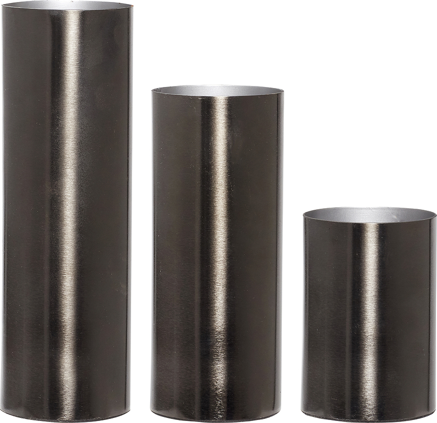 Jarrón tubular Hübsch, Set de 3 piezas