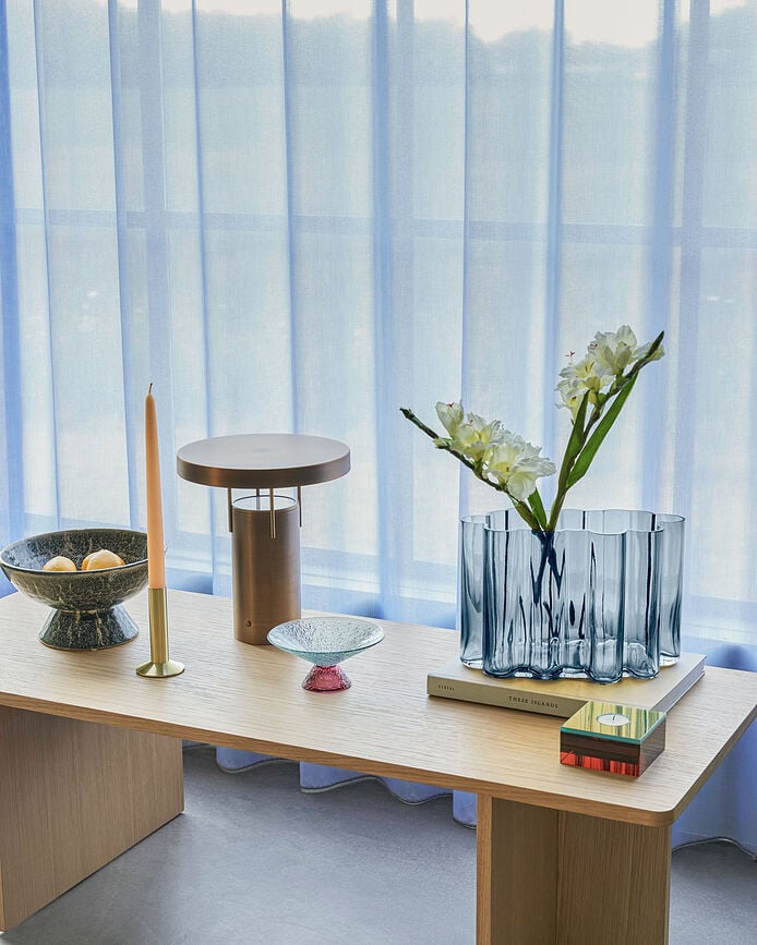 Jarrón Umber, 20 cm, azul