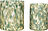Jarrones Luce, verdes, 2 unidades