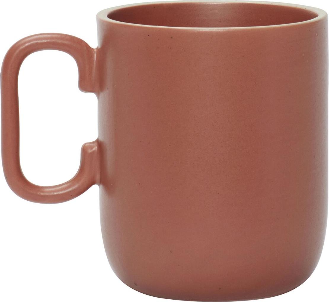 Kubek Hübsch czerwony ceramiczny