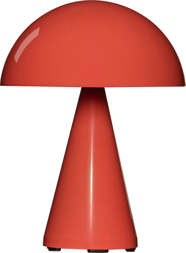 Lampa stolová bezdrôtová Mush, 20 cm, červená