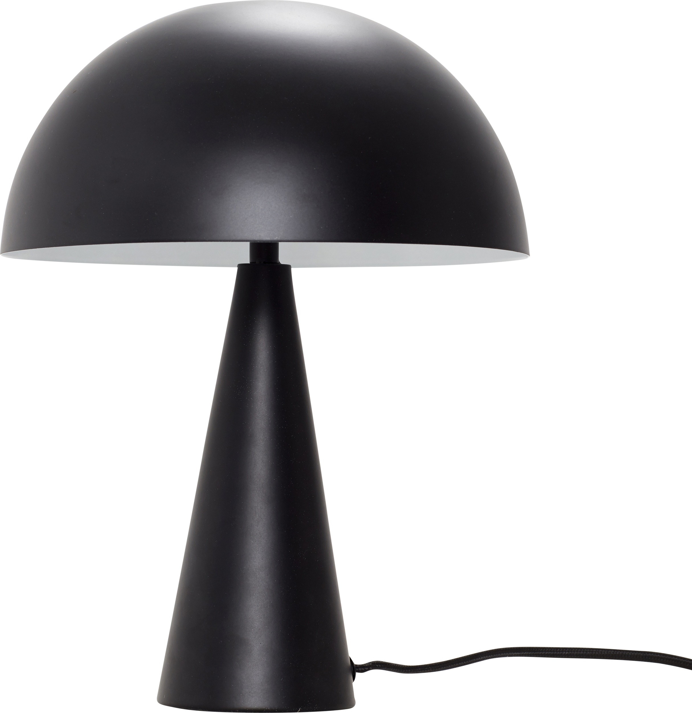 Lampa stołowa Hübsch 33 cm czarna metalowa