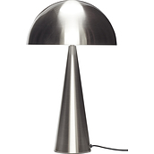 Lampa stołowa Hübsch 51 cm srebrna metalowa
