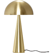 Lampa stołowa Hübsch 52 cm złota metalowa