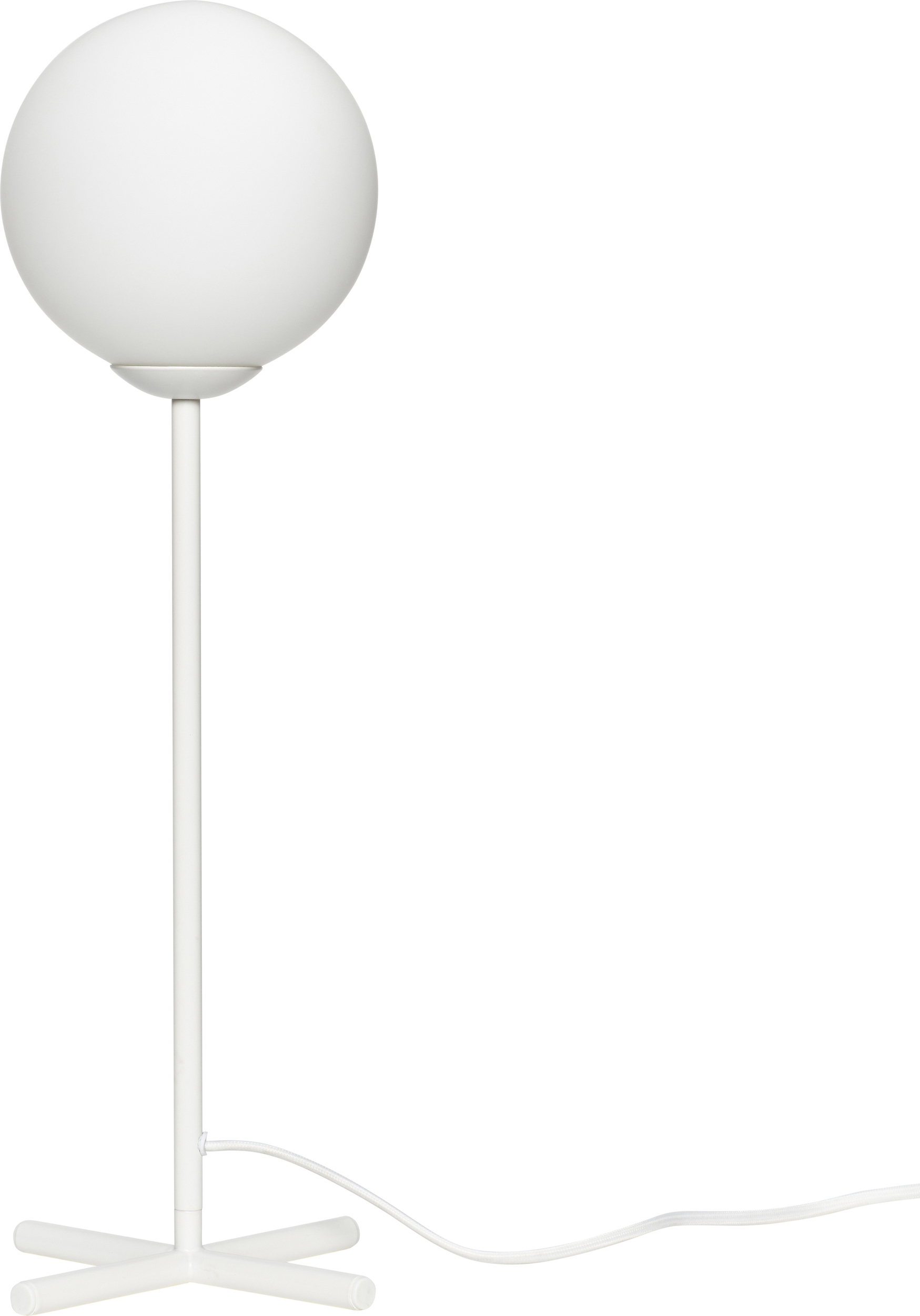 Lampa stołowa Hübsch biała LED