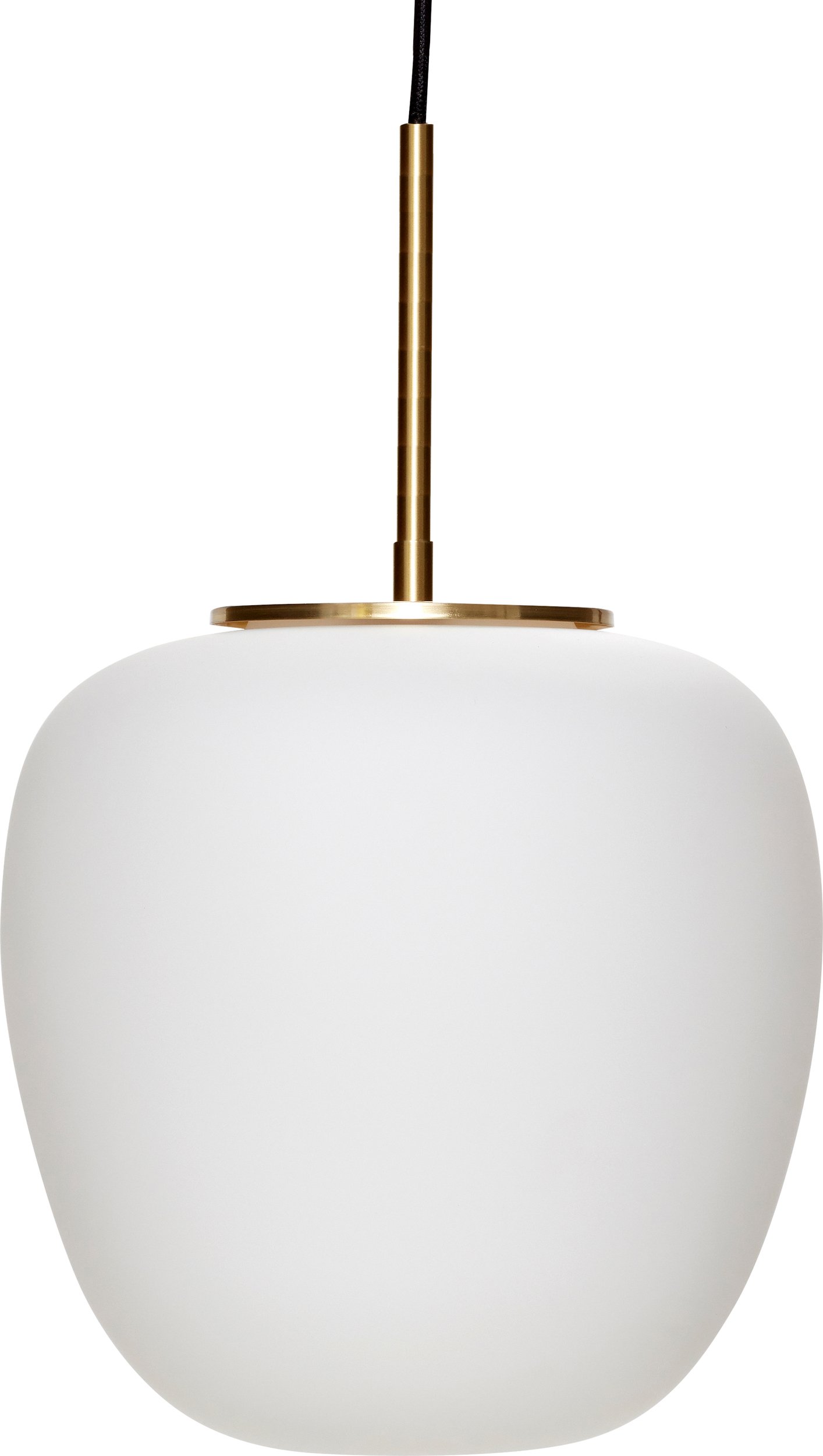Lampa wisząca Hübsch 30 cm biała szklana