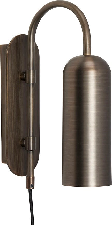 Lampada da muro Hübsch 29 cm ottone lucido