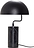 Lampada da scrivania Hübsch nera base in marmo