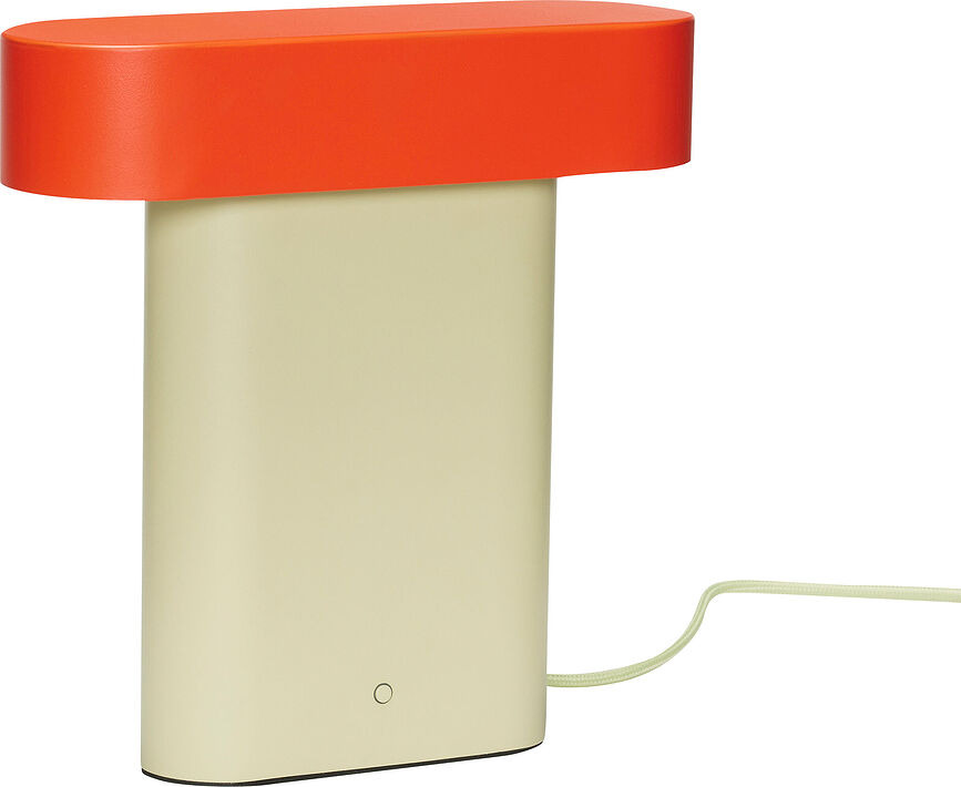 Lampada da scrivania Sleek verde-rossa