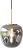 Lampada pensile Hübsch 30 cm grigiastra vetrata