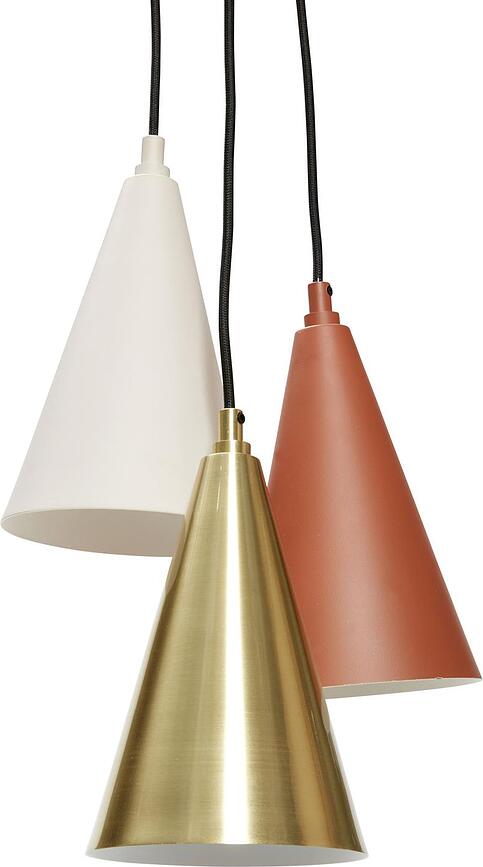 Lámpara Colgante de metal Hübsch, triple