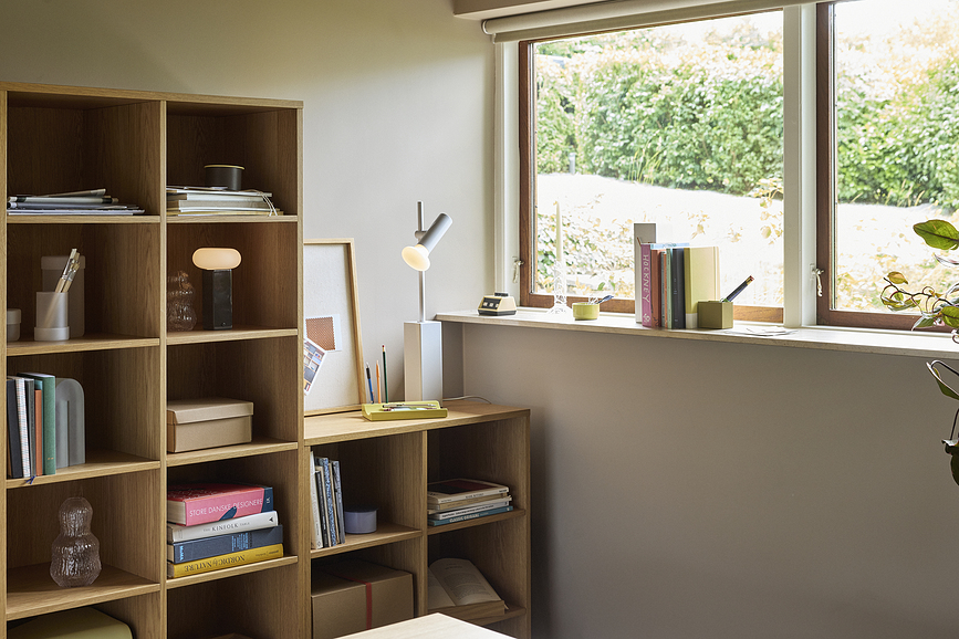 Lámpara de Escritorio de latón cepillado, 60 cm