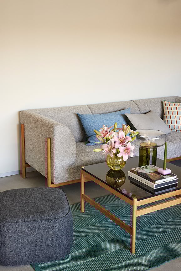 Lámpara de Mesa de cristal Crave, 30 cm, verde