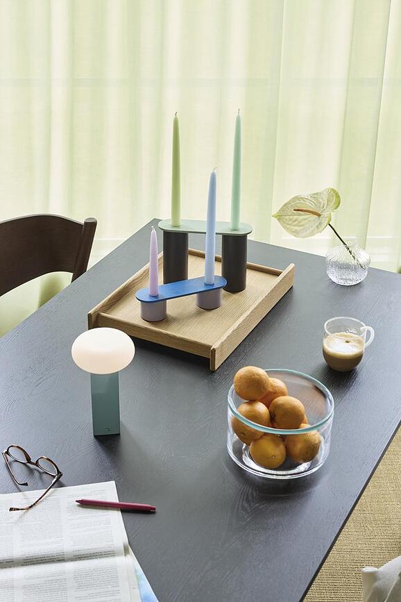 Lámpara de Mesa inalámbrica Low, plateada