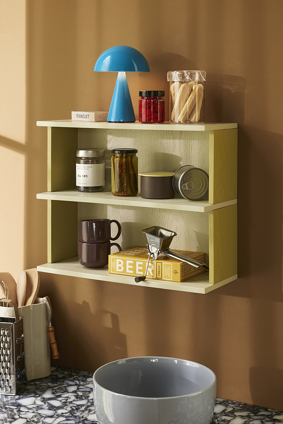 Lámpara de Mesa inalámbrica Mush, 20 cm, roja oscura