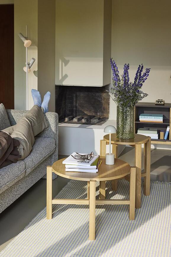 Lámpara de Mesa inalámbrica de latón cepillado Taten, 30 cm