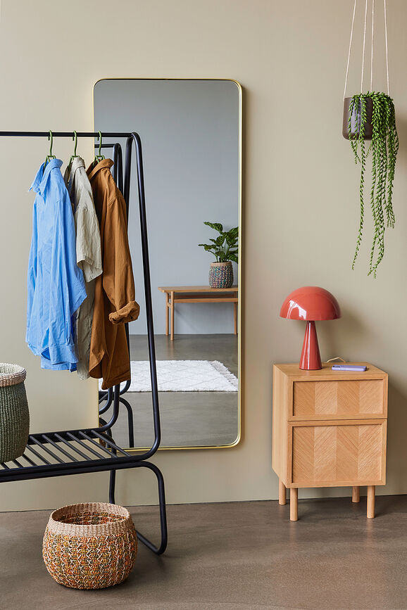 Lámpara de Mesa mini Mush, castaña