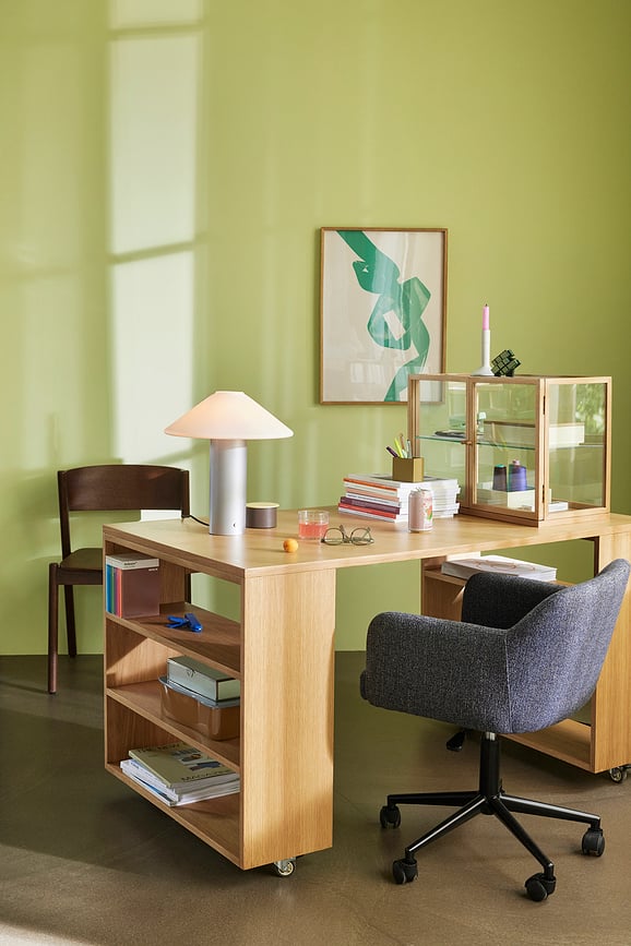 Lámpara de Mesa Orbit, verde oscuro