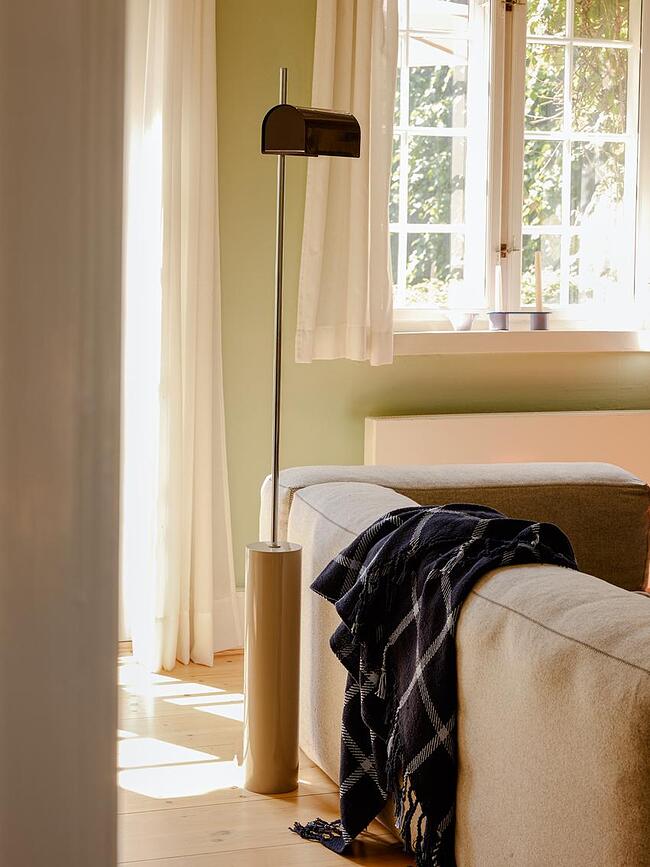 Lámpara de pie Reflector, 160 cm, naranja