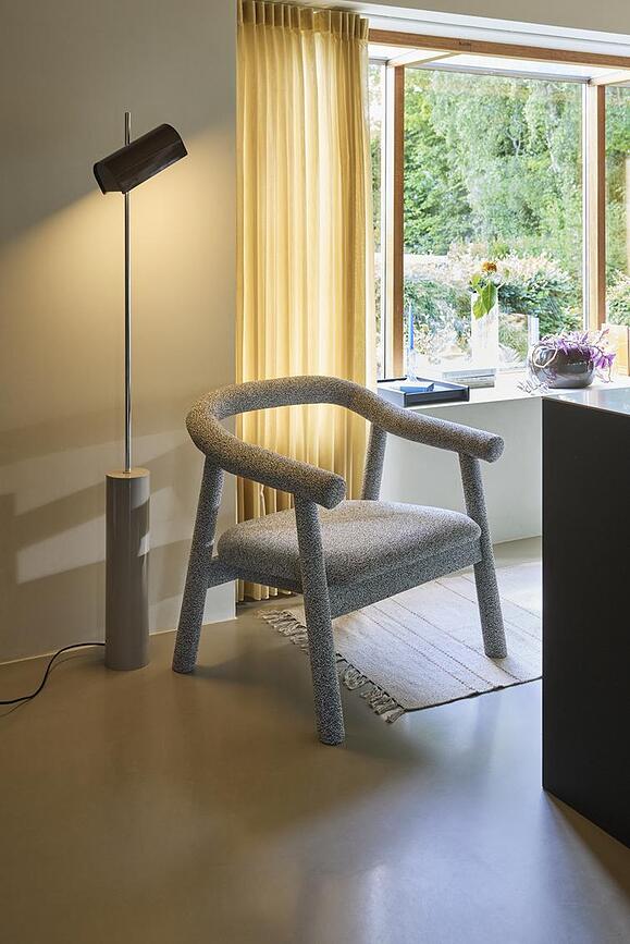 Lámpara de pie Reflector, 160 cm, naranja