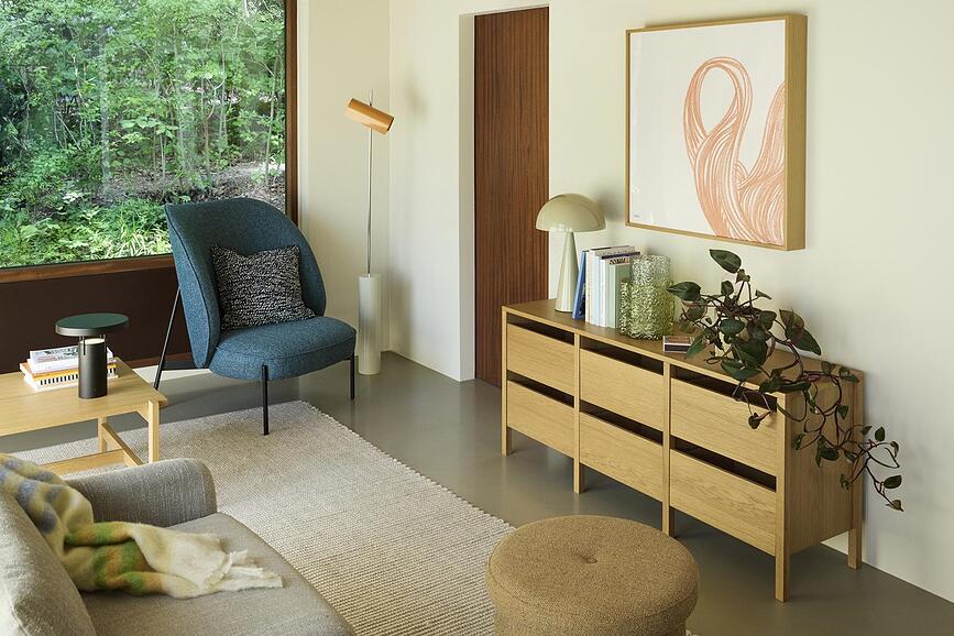 Lámpara de pie Reflector, 160 cm, naranja