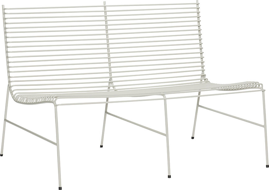 Ławka ogrodowa String 122 cm jasnoszara