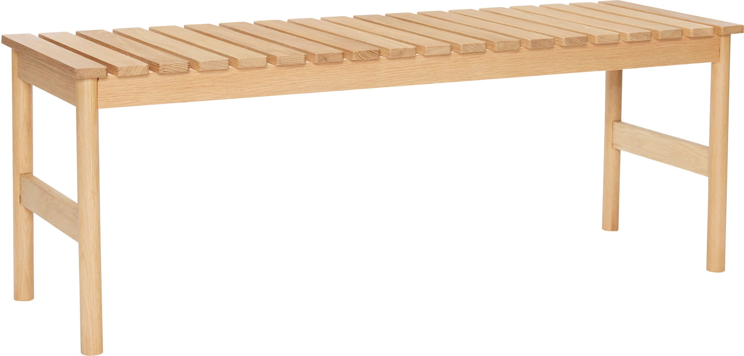 Ławka Row 122 cm naturalny dąb