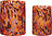 Luce Vases, orange, Lot de 2