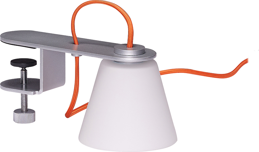 Lure Vägglampa med bordsfäste, silver
