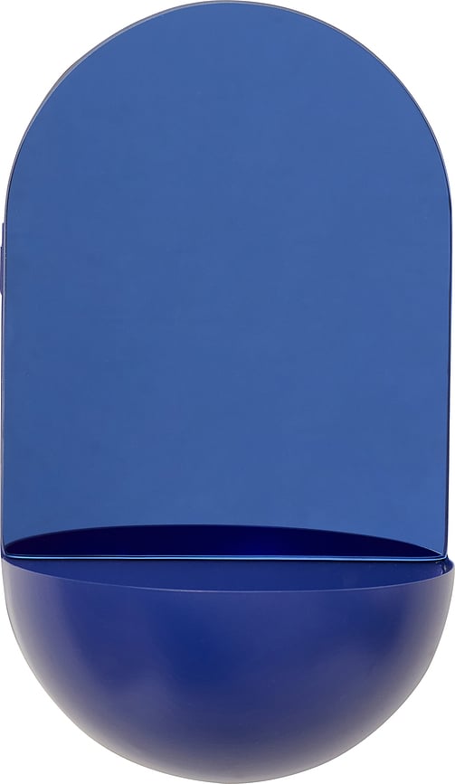 Maceta colgante de metal Hübsch, azul