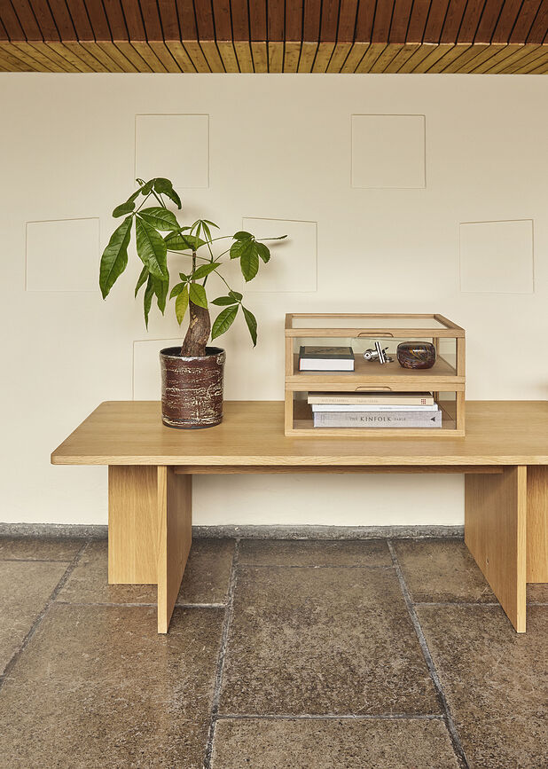 Maceteros Fossil, castaños, Pack de 2