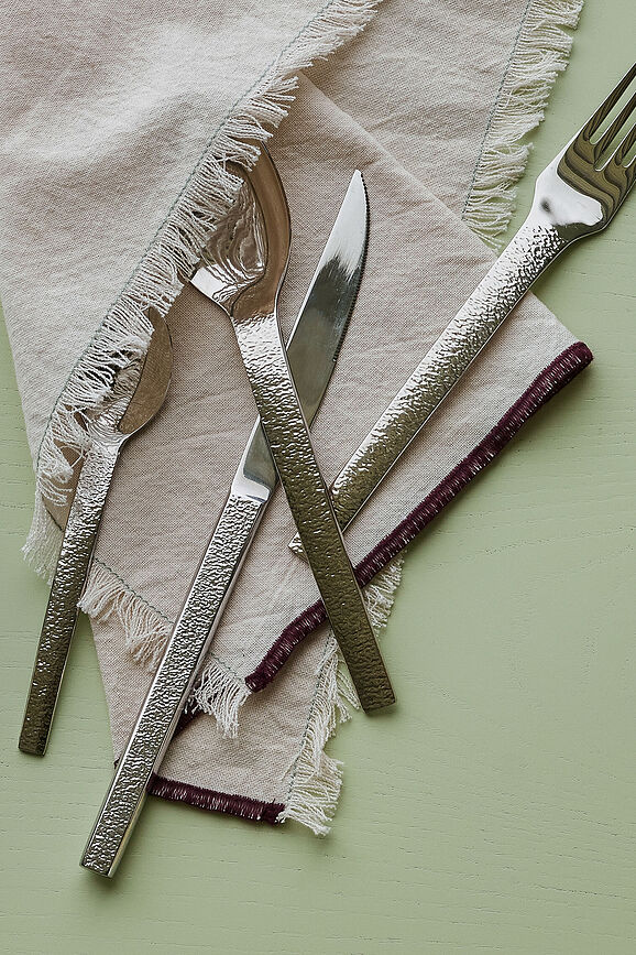 Mano Komplet jedilnega pribora, iz nerjavečega jekla, 16-delni