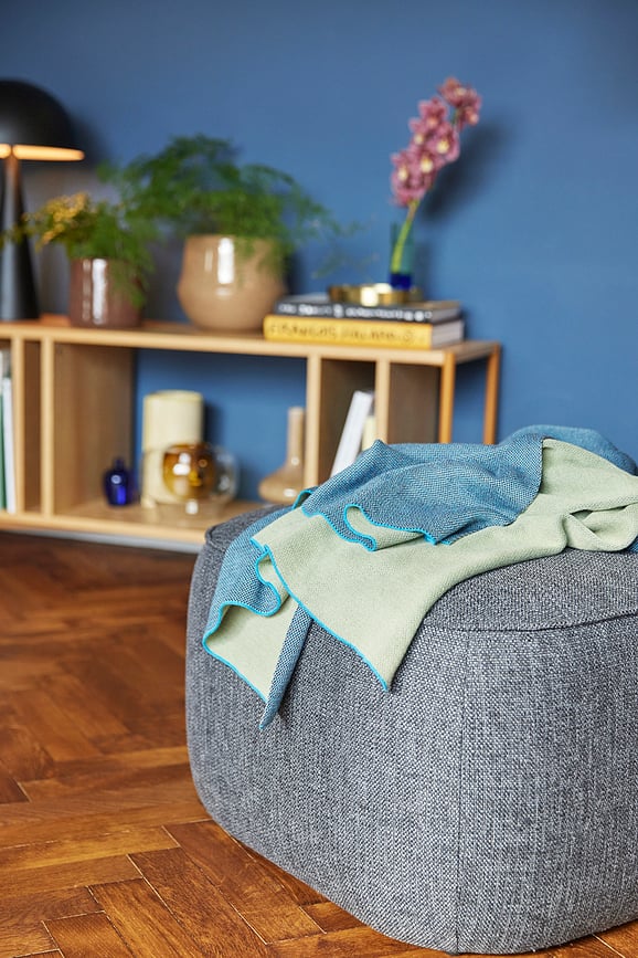 Manta Cuddle, azul petróleo