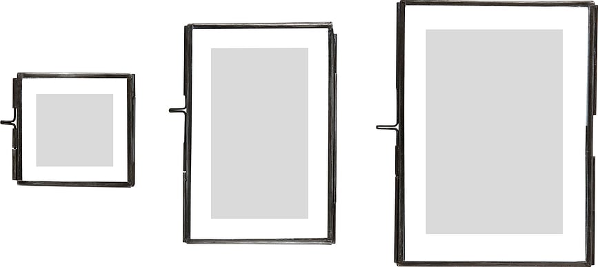 Marcos de Fotos metálicos Hübsch, 3 unidades