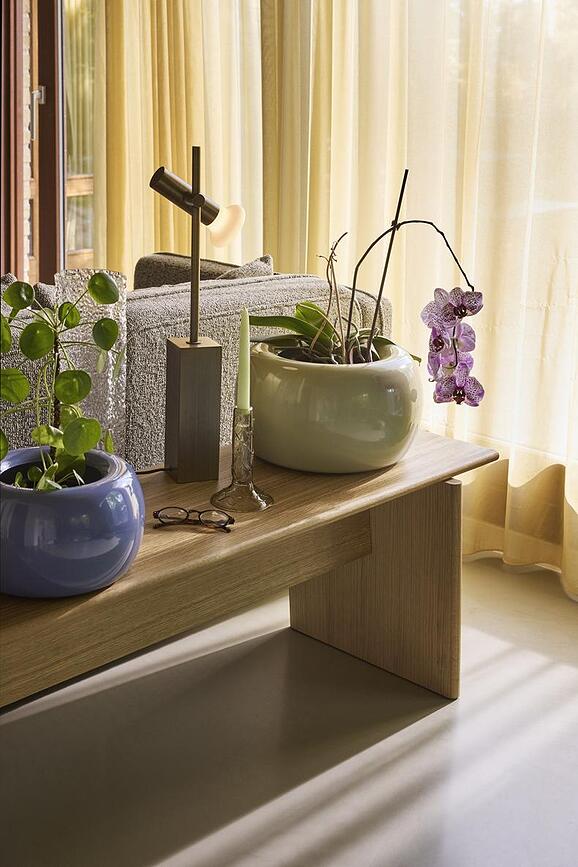 Maru Cache-Pots L, verts clairs, Lot de 2